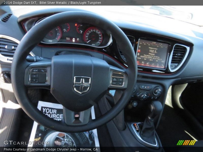 Billet Silver Metallic / Black/Light Tungsten 2014 Dodge Dart SXT