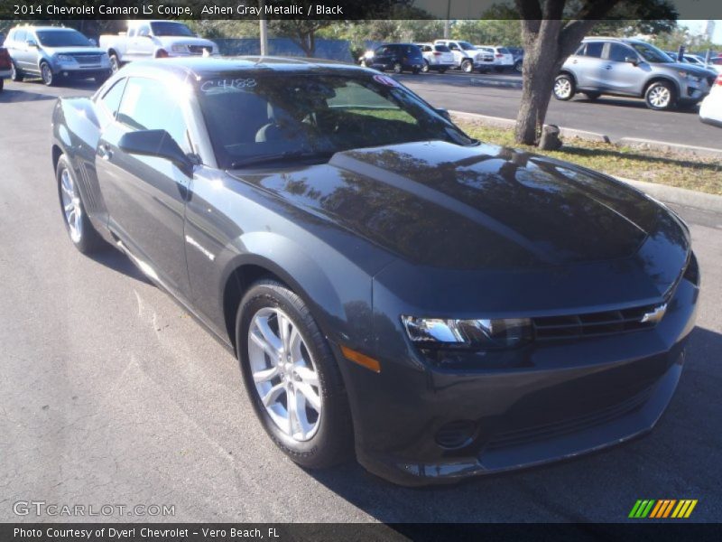 Ashen Gray Metallic / Black 2014 Chevrolet Camaro LS Coupe