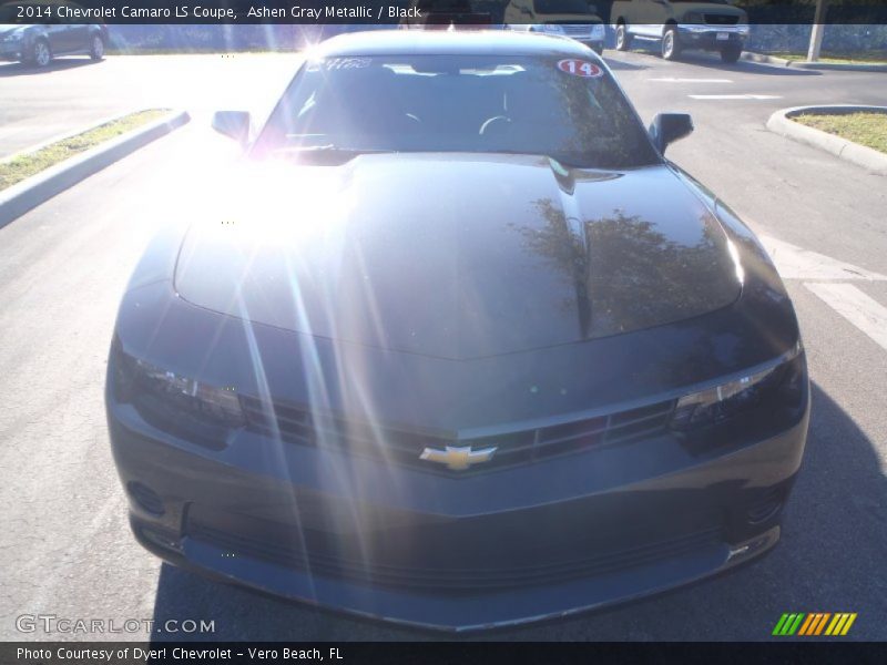 Ashen Gray Metallic / Black 2014 Chevrolet Camaro LS Coupe