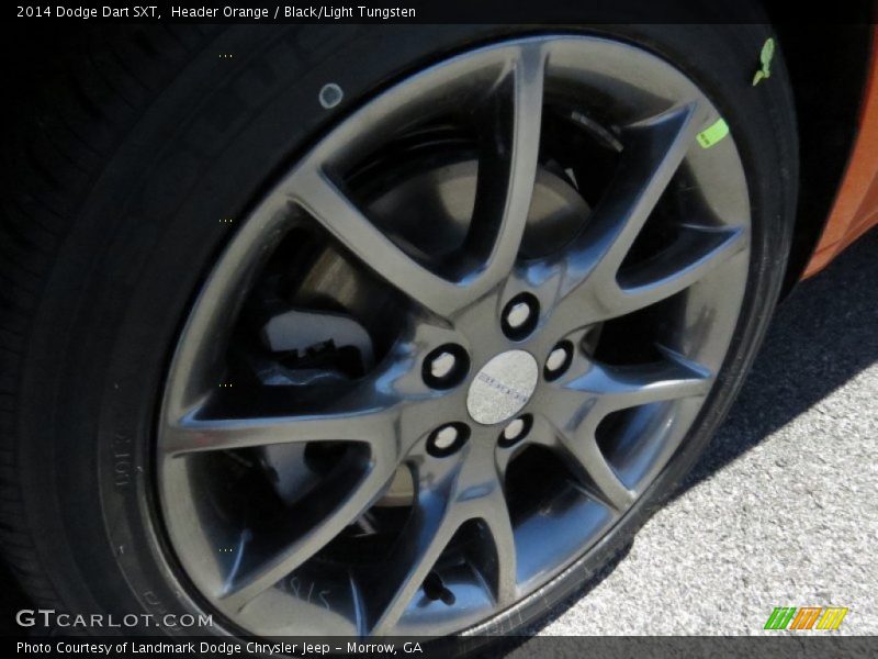 Header Orange / Black/Light Tungsten 2014 Dodge Dart SXT