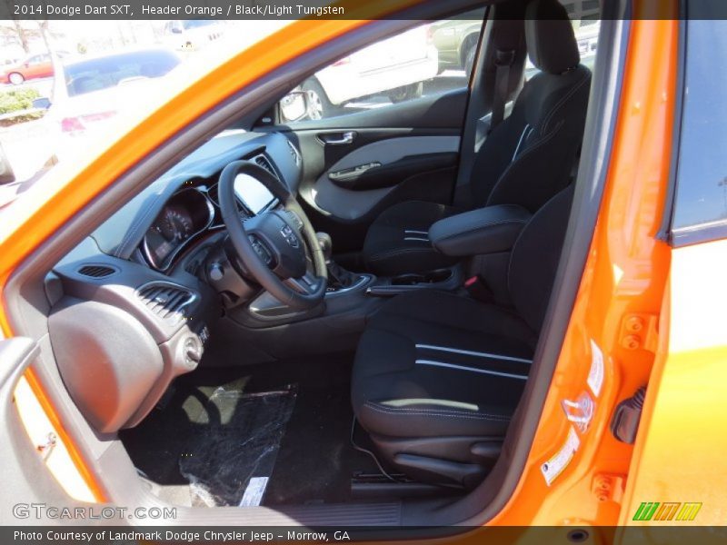 Header Orange / Black/Light Tungsten 2014 Dodge Dart SXT