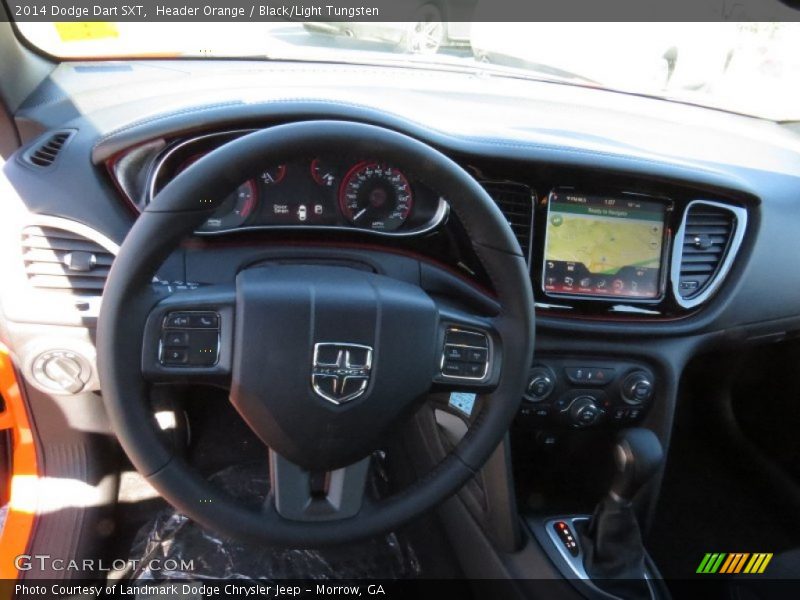Header Orange / Black/Light Tungsten 2014 Dodge Dart SXT