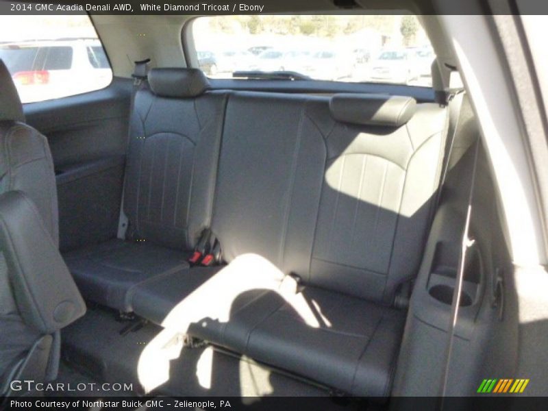 White Diamond Tricoat / Ebony 2014 GMC Acadia Denali AWD