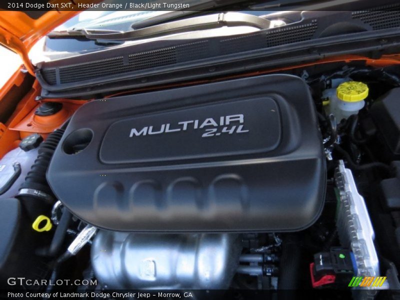 Header Orange / Black/Light Tungsten 2014 Dodge Dart SXT