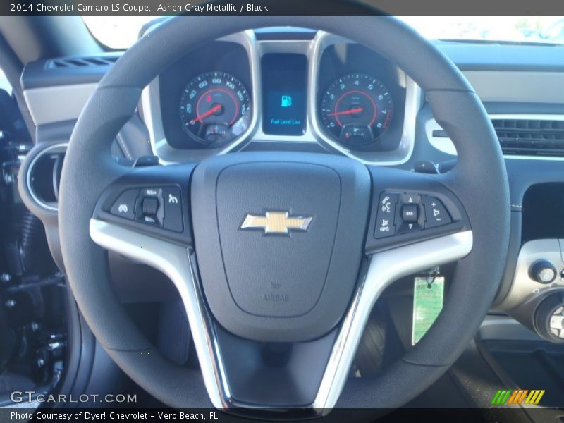 Ashen Gray Metallic / Black 2014 Chevrolet Camaro LS Coupe