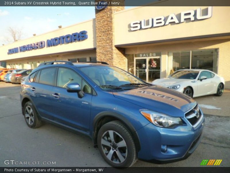 Quartz Blue Pearl / Ivory 2014 Subaru XV Crosstrek Hybrid Touring