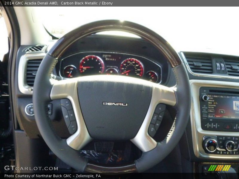 Carbon Black Metallic / Ebony 2014 GMC Acadia Denali AWD