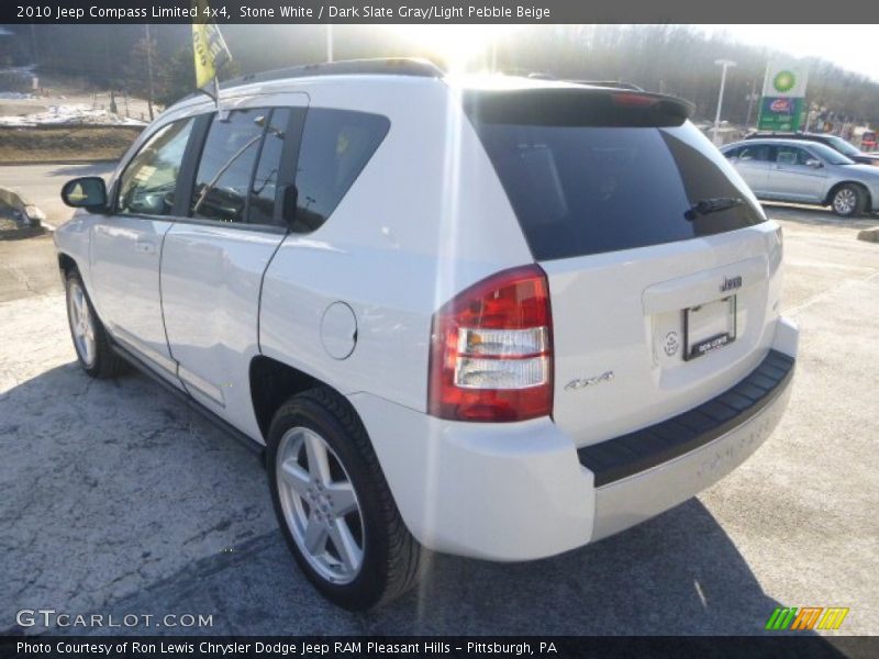 Stone White / Dark Slate Gray/Light Pebble Beige 2010 Jeep Compass Limited 4x4