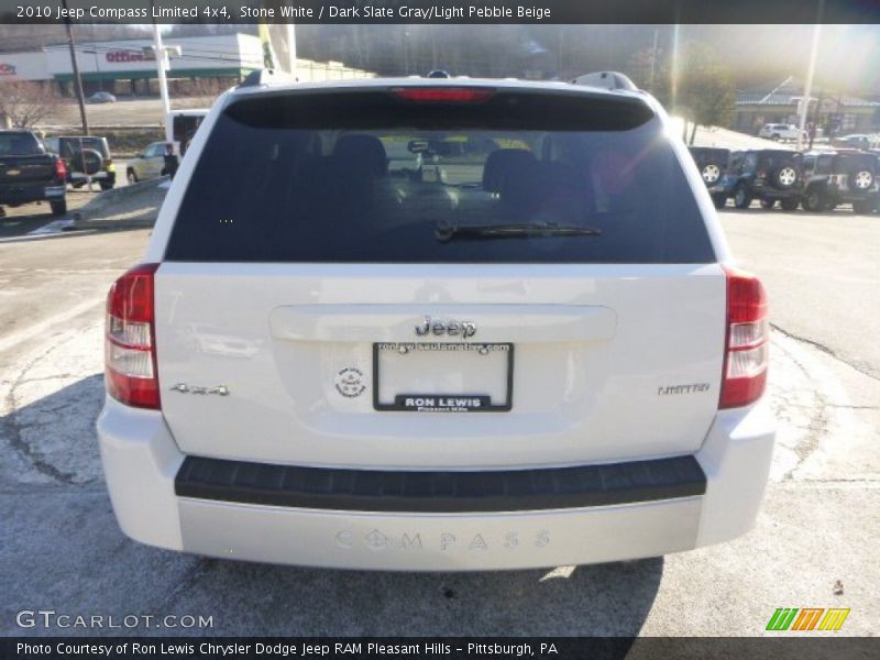 Stone White / Dark Slate Gray/Light Pebble Beige 2010 Jeep Compass Limited 4x4