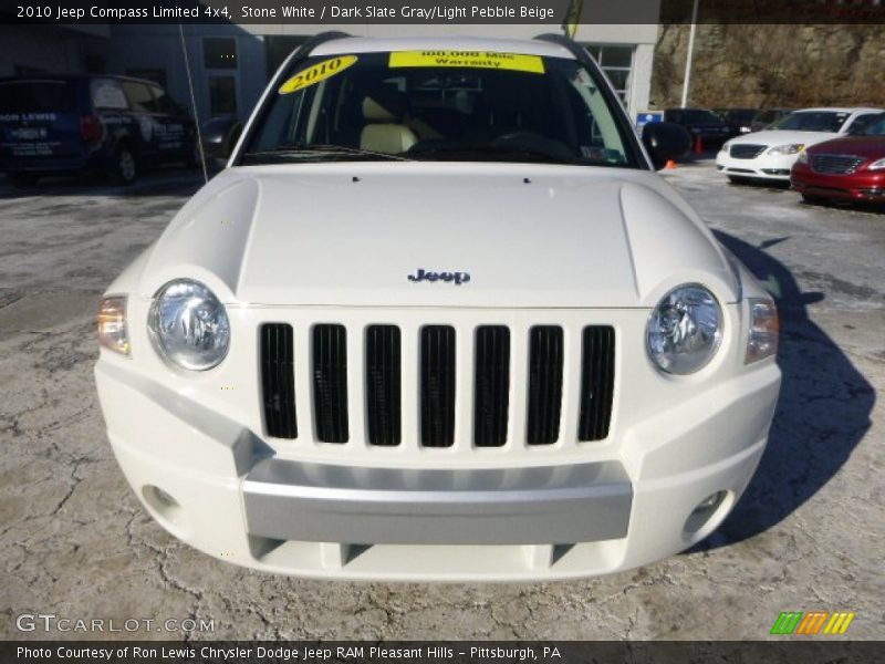 Stone White / Dark Slate Gray/Light Pebble Beige 2010 Jeep Compass Limited 4x4