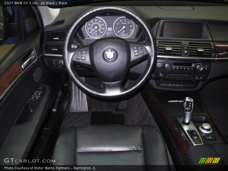 Jet Black / Black 2007 BMW X5 3.0si