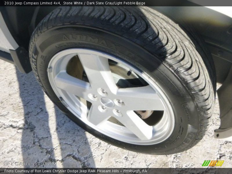 Stone White / Dark Slate Gray/Light Pebble Beige 2010 Jeep Compass Limited 4x4