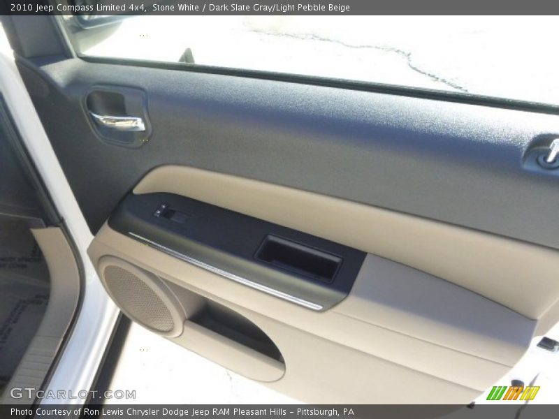 Stone White / Dark Slate Gray/Light Pebble Beige 2010 Jeep Compass Limited 4x4