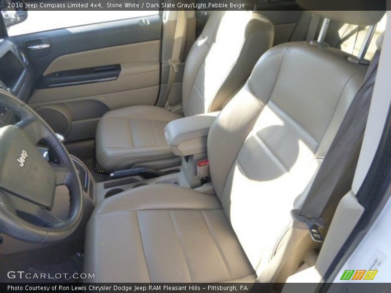 Stone White / Dark Slate Gray/Light Pebble Beige 2010 Jeep Compass Limited 4x4