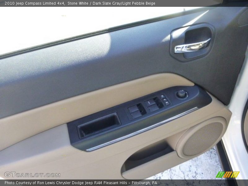 Stone White / Dark Slate Gray/Light Pebble Beige 2010 Jeep Compass Limited 4x4