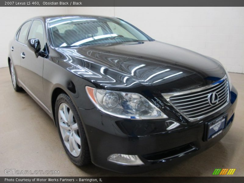Obsidian Black / Black 2007 Lexus LS 460