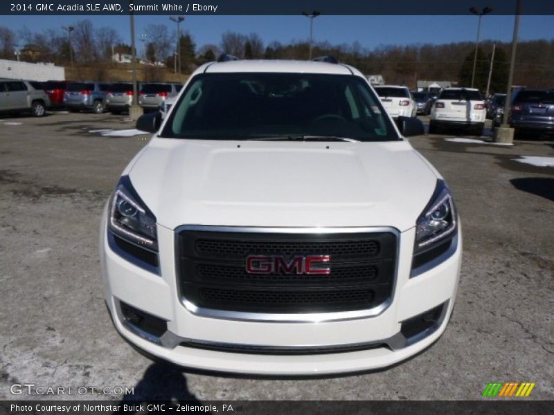 Summit White / Ebony 2014 GMC Acadia SLE AWD