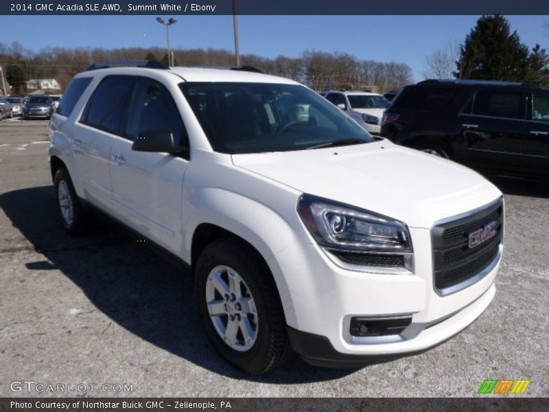 Summit White / Ebony 2014 GMC Acadia SLE AWD
