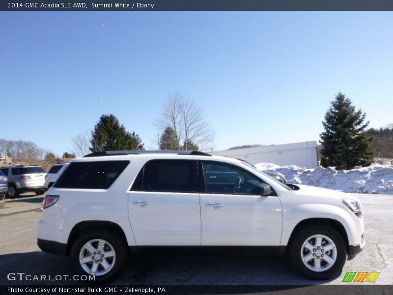 Summit White / Ebony 2014 GMC Acadia SLE AWD