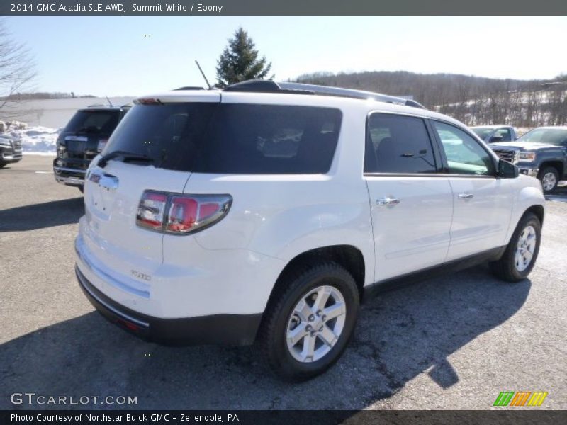 Summit White / Ebony 2014 GMC Acadia SLE AWD