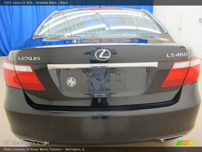 Obsidian Black / Black 2007 Lexus LS 460