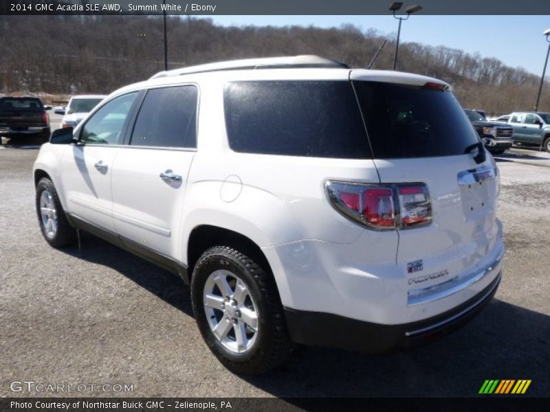 Summit White / Ebony 2014 GMC Acadia SLE AWD