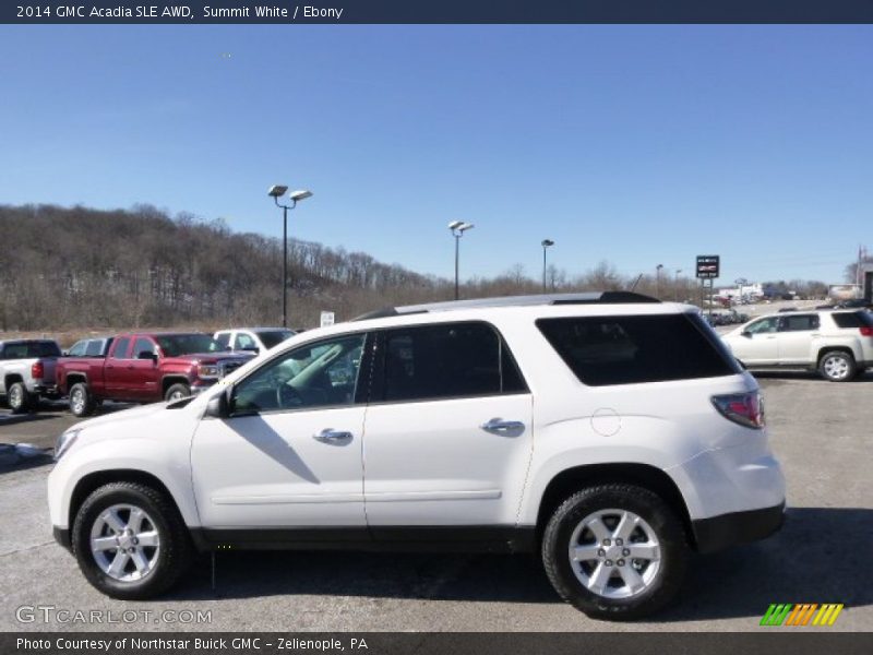 Summit White / Ebony 2014 GMC Acadia SLE AWD