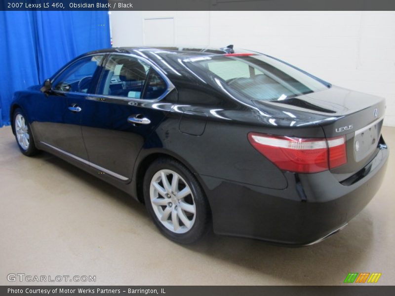 Obsidian Black / Black 2007 Lexus LS 460