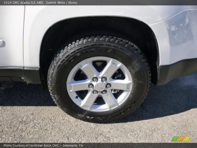 Summit White / Ebony 2014 GMC Acadia SLE AWD