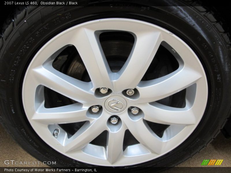 Obsidian Black / Black 2007 Lexus LS 460