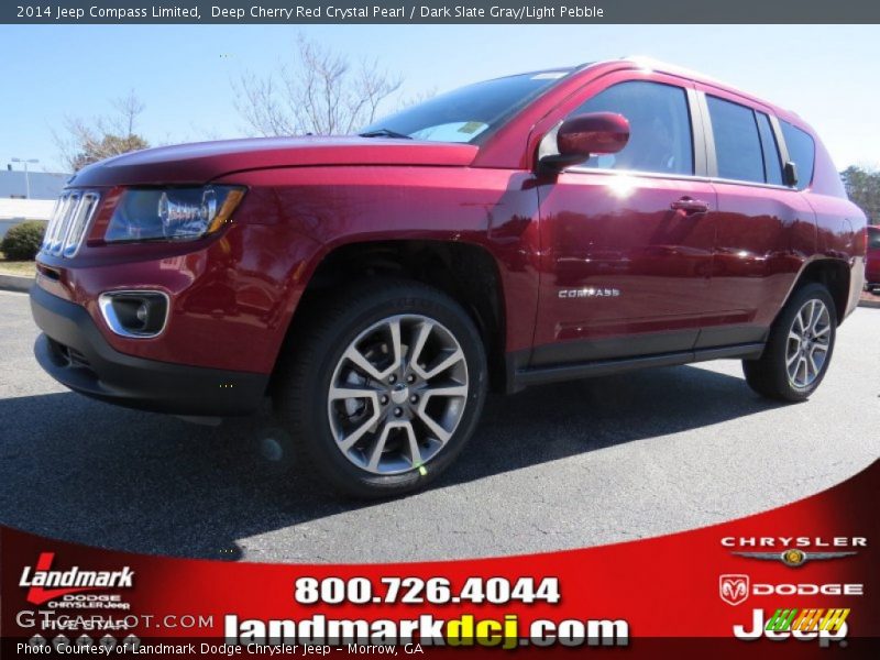 Deep Cherry Red Crystal Pearl / Dark Slate Gray/Light Pebble 2014 Jeep Compass Limited