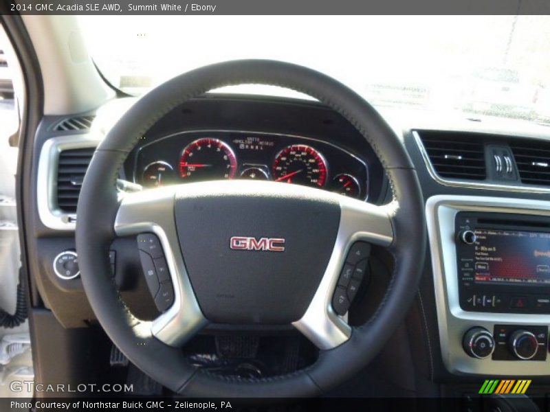 Summit White / Ebony 2014 GMC Acadia SLE AWD