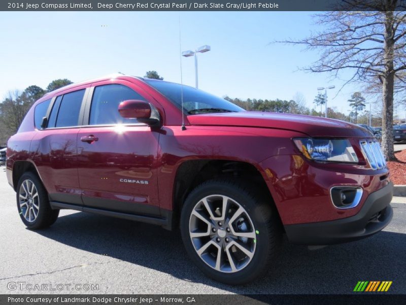 Deep Cherry Red Crystal Pearl / Dark Slate Gray/Light Pebble 2014 Jeep Compass Limited