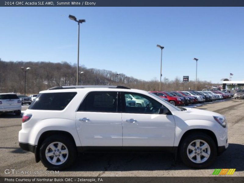 Summit White / Ebony 2014 GMC Acadia SLE AWD