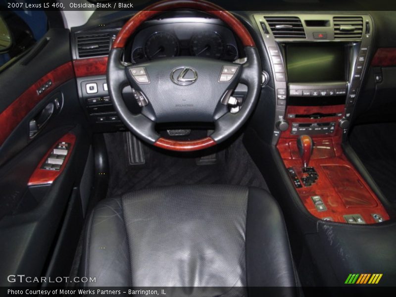 Obsidian Black / Black 2007 Lexus LS 460