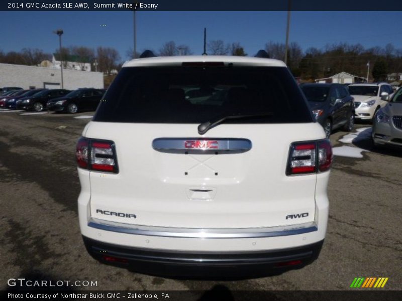 Summit White / Ebony 2014 GMC Acadia SLE AWD