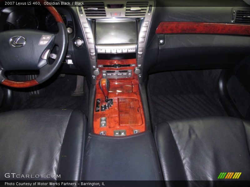 Obsidian Black / Black 2007 Lexus LS 460