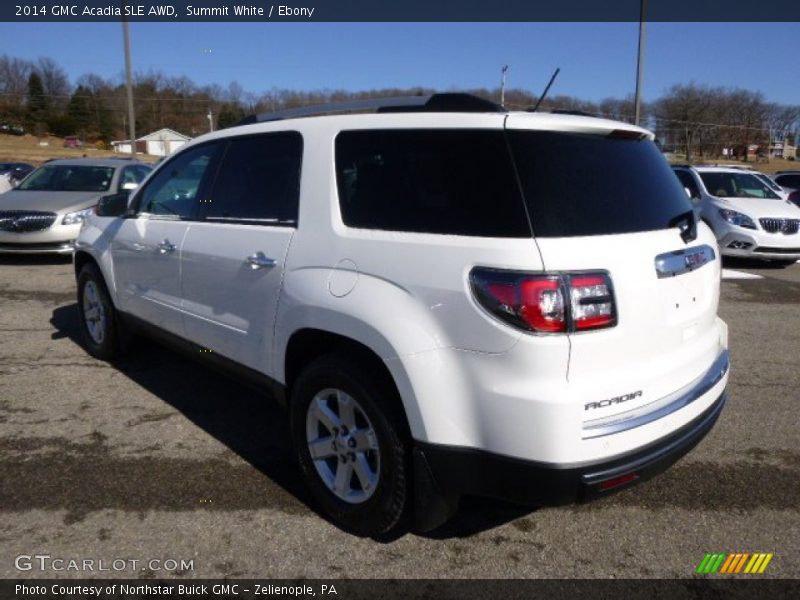 Summit White / Ebony 2014 GMC Acadia SLE AWD
