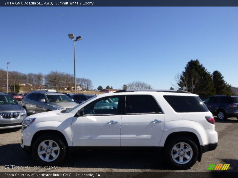 Summit White / Ebony 2014 GMC Acadia SLE AWD