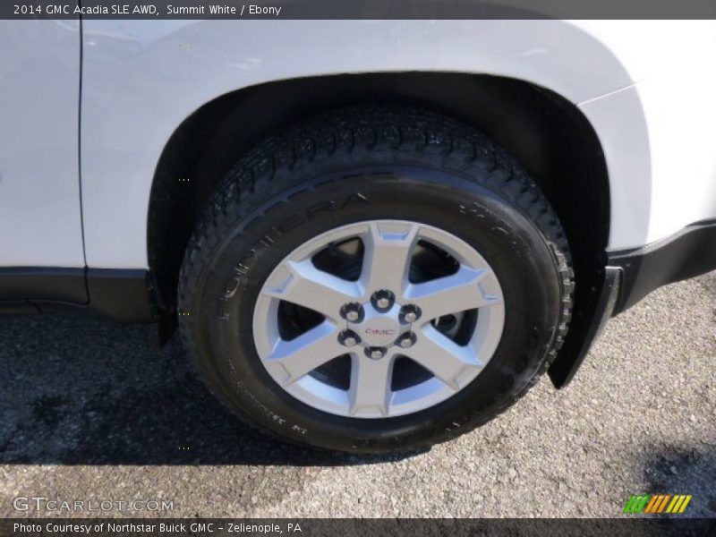 Summit White / Ebony 2014 GMC Acadia SLE AWD