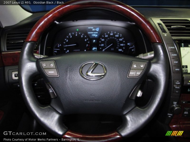 Obsidian Black / Black 2007 Lexus LS 460