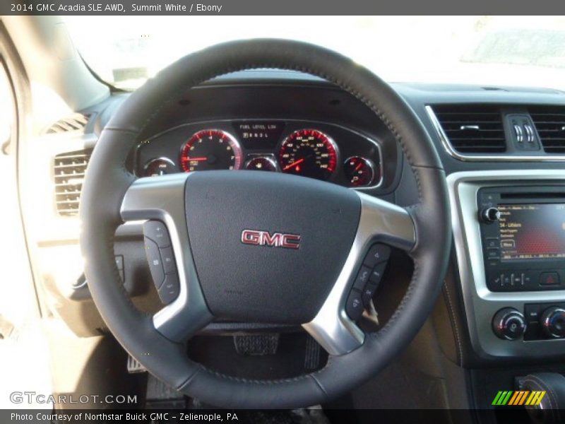 Summit White / Ebony 2014 GMC Acadia SLE AWD