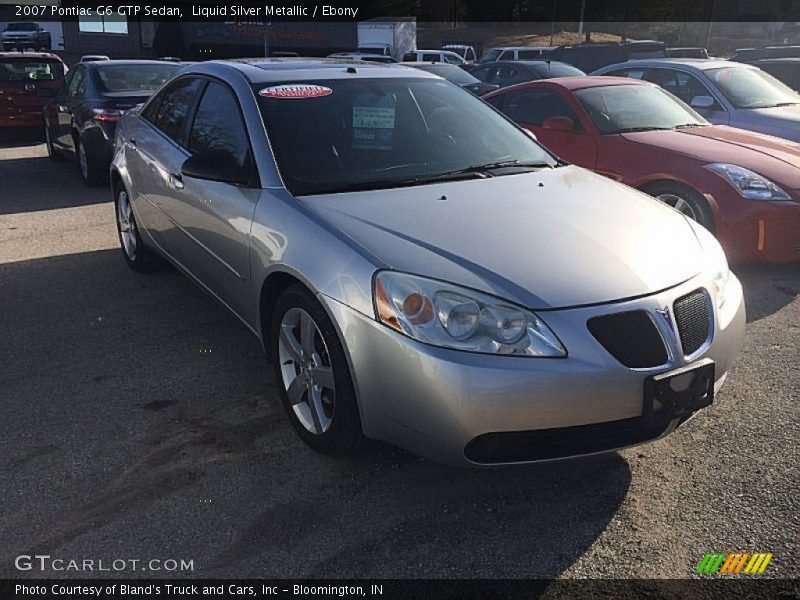 Liquid Silver Metallic / Ebony 2007 Pontiac G6 GTP Sedan