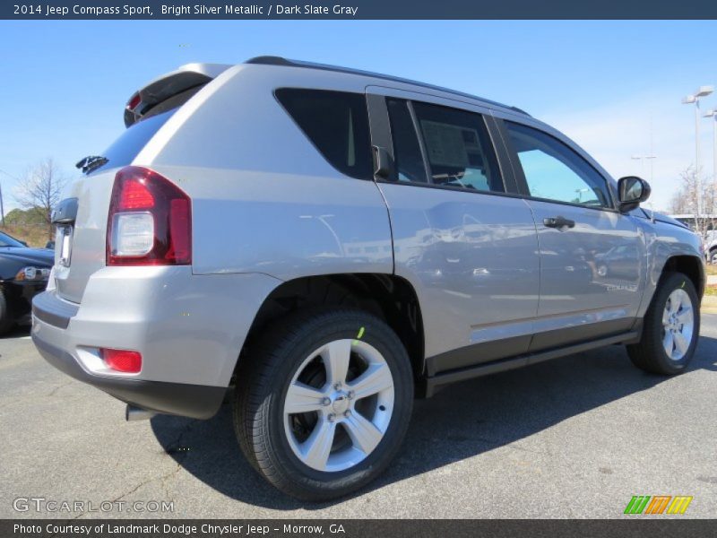Bright Silver Metallic / Dark Slate Gray 2014 Jeep Compass Sport