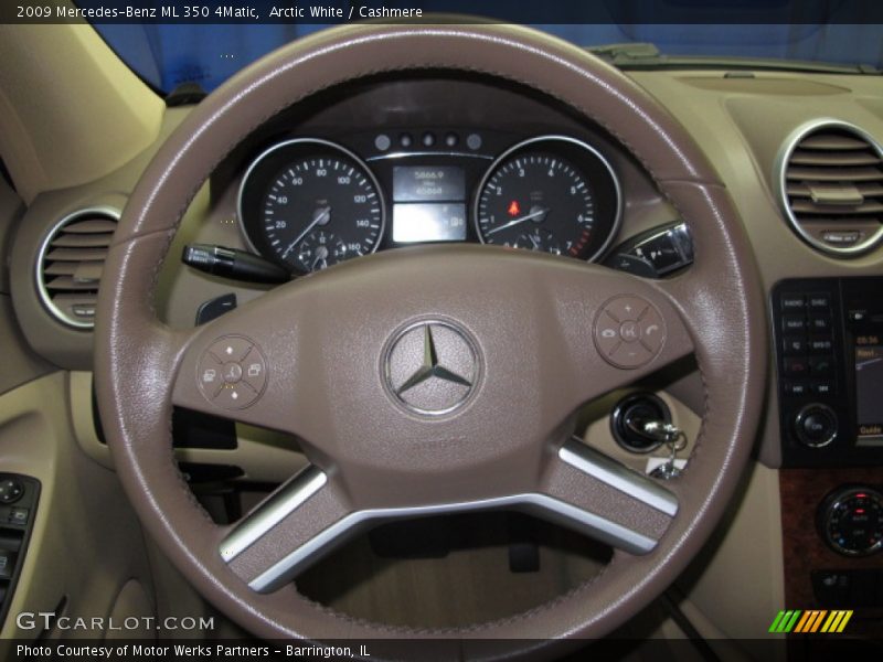 Arctic White / Cashmere 2009 Mercedes-Benz ML 350 4Matic