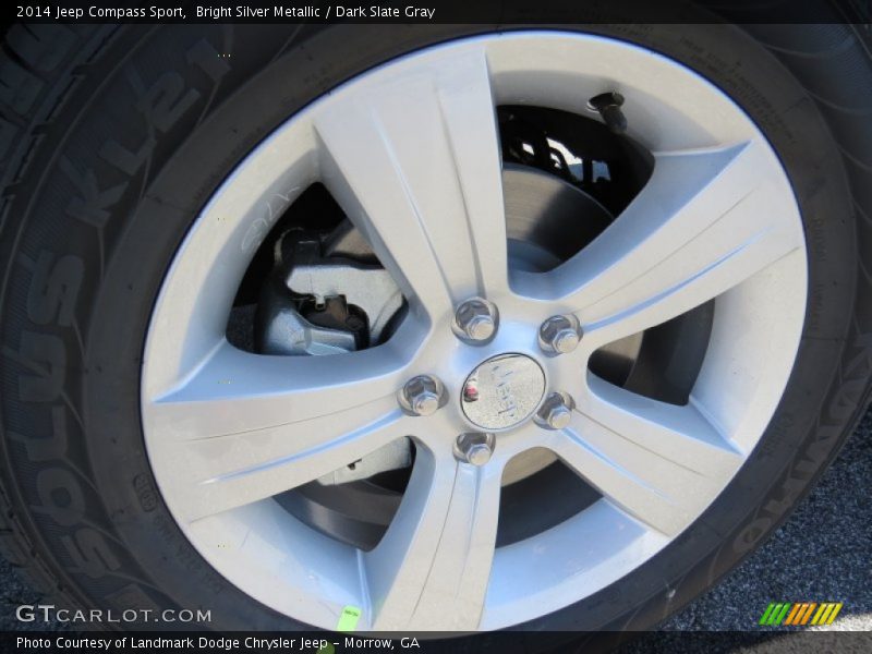 Bright Silver Metallic / Dark Slate Gray 2014 Jeep Compass Sport