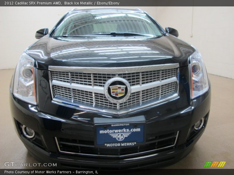 Black Ice Metallic / Ebony/Ebony 2012 Cadillac SRX Premium AWD