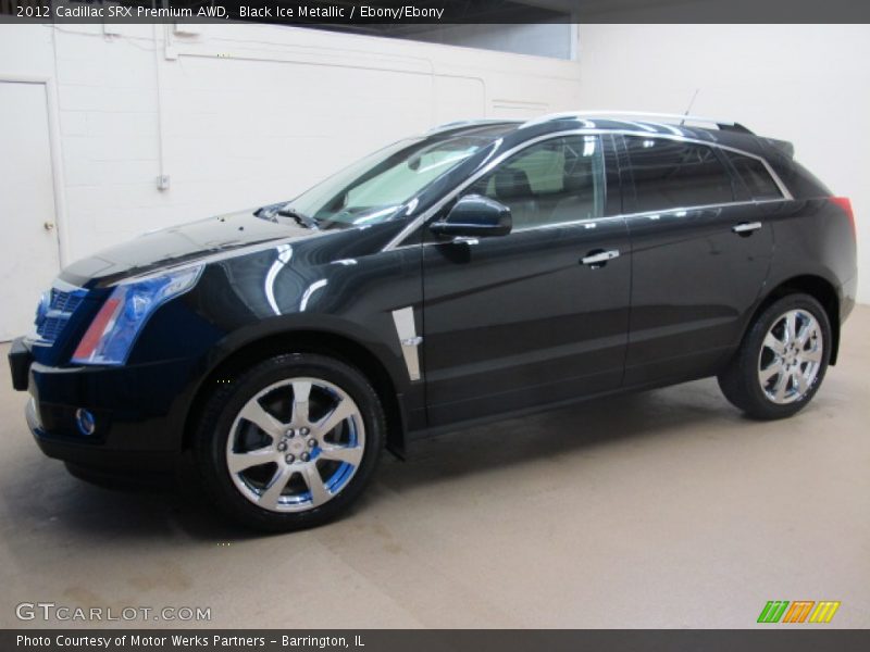 Black Ice Metallic / Ebony/Ebony 2012 Cadillac SRX Premium AWD