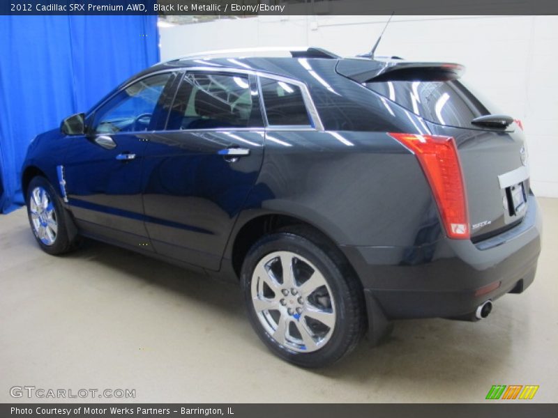 Black Ice Metallic / Ebony/Ebony 2012 Cadillac SRX Premium AWD