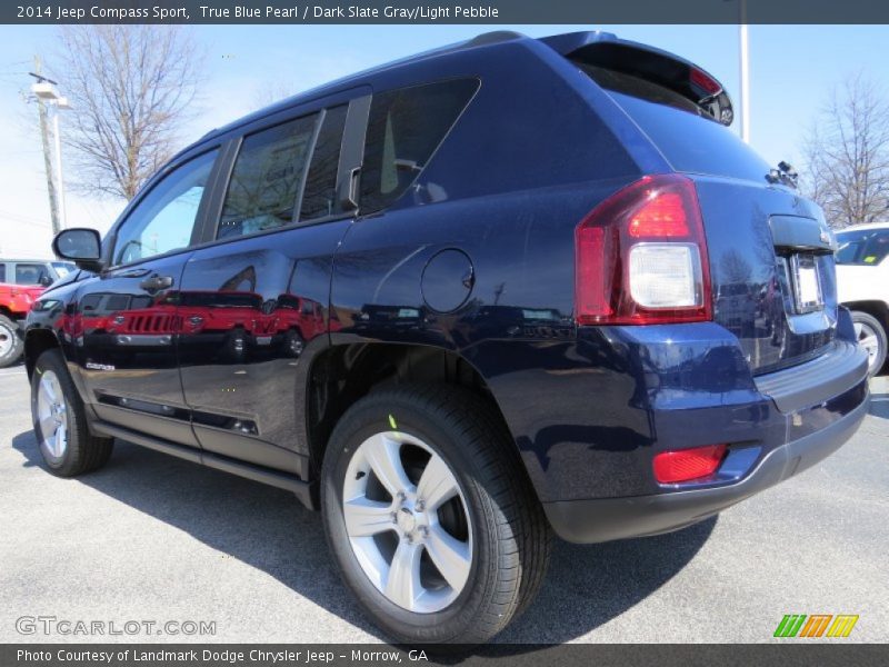 True Blue Pearl / Dark Slate Gray/Light Pebble 2014 Jeep Compass Sport